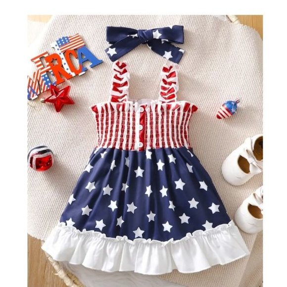 4th of july smocked clothing